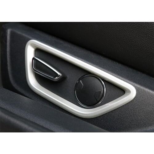 ABS Car Interior Decoration Seat Adjust Button Frame Cover for Ford Mustang 2015+ Stylish Decals Colorful Decorative Stickers