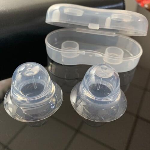 New 2PCS Silicone Nipple Correction Breast Correcting Shell Nursing Cup Braces Redress Niplette Correction Clamps Corrector