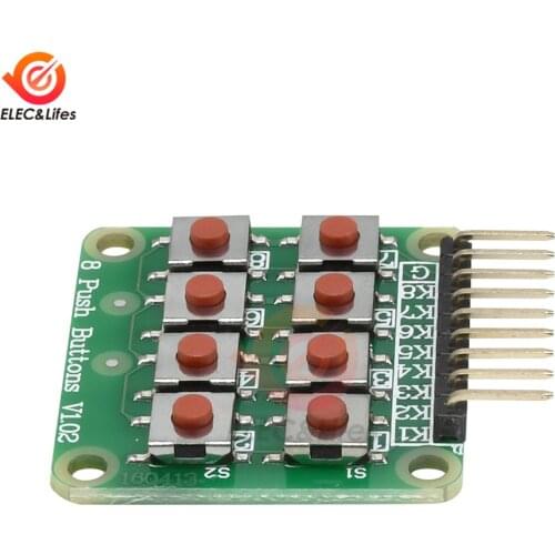8 Push Buttons Keyboard Matrix Module V1.00 4x2 Keypad Key Board Matrix Keyboard Button for Arduino AVR PIC 2*4 Module AVR PIC