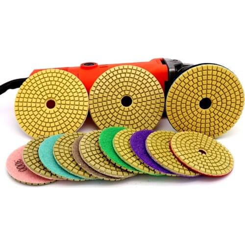 Diamond Wet Polishing Discs Sander Pad Grinding For Marble Stone Tile Durable