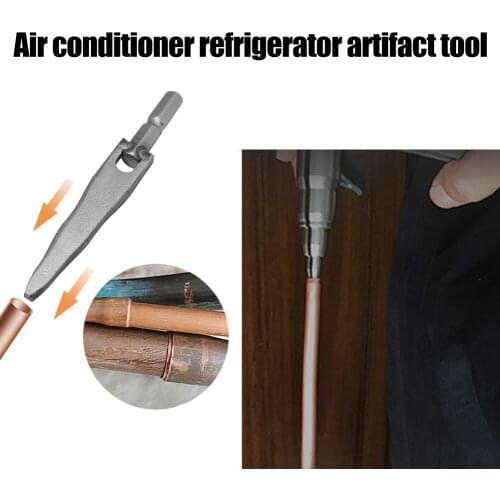 Aluminum Tube Expander Cross Screwdriver Drill Bit Copper Pipe Swaging Hand Tool for Air Conditioner Repairing Supplies