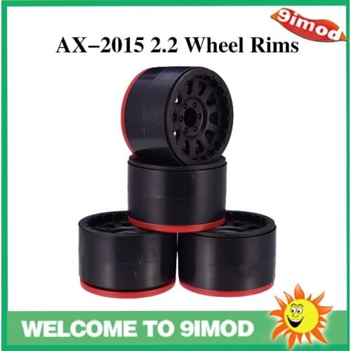 AUSTARHOBBY 4PCS AX-2015 2.2inch Wheel Rims Hub Beadlock Car Spare parts for 1/10 RC Crawler Axial SCX10 Traxxas