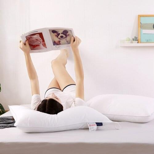 White Pillow Filling Neck Pillow Core for Sleeping Bed Pillow 100% Cotton Cover Cushion Core Inner Home Textile