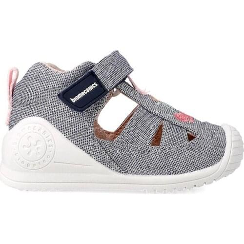 Biomecanics girls shiny canvas sandals