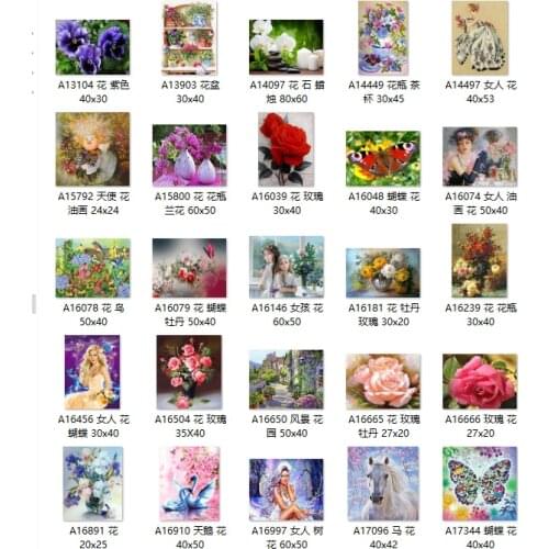 Red flowers 5 cross stitch kit people 18ct 14ct UNprinting11ct count print canvas stitches embroidery DIY handmade needlework