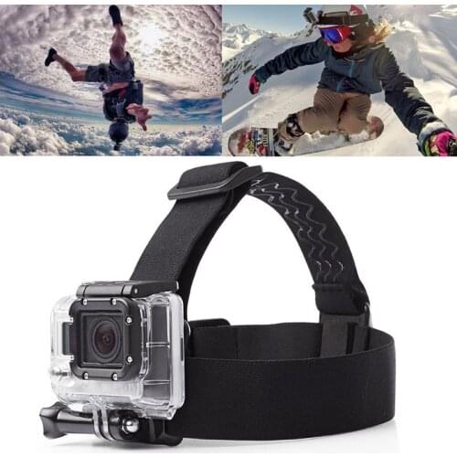 For Gopro HERO3\HERO4\HD, Etc Accessories Head Belt Strap Mount Adjustable For Gopro Hero 3 4 Non-slip Elastic Head Strap