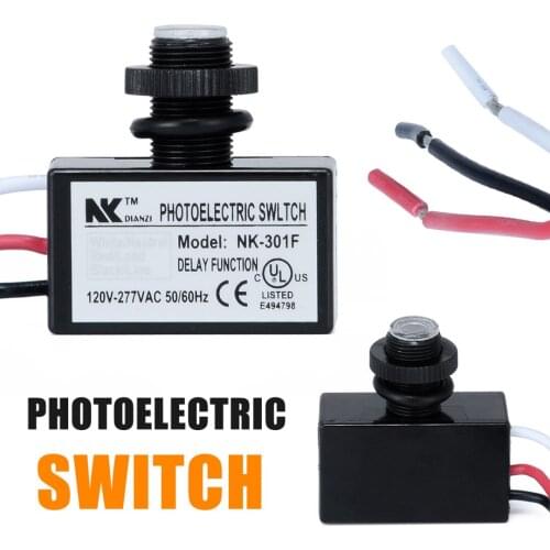 AC 80-277V Photocell Street Light Switch Dusk to Dawn Photo Control Switch Auto Light Sensor Switch For LED Light Supplies