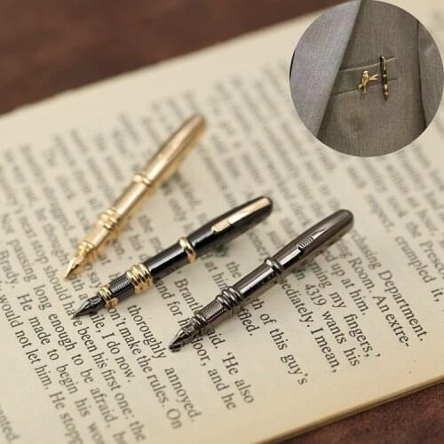 Personality Pen Brooch Mens Suit Brooch Gun-black Color Tie And Pocket Button Pin Jewelry