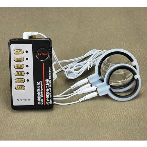 Electro Shock Penis Rings Cock Rings Enlargers Extension Rings Medical Sex Toy Male Sex Massagers