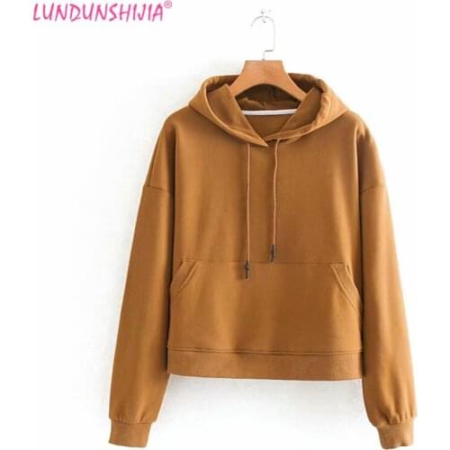 Женские короткие толстовки LUNDUNSHIJIA China At AliExpress