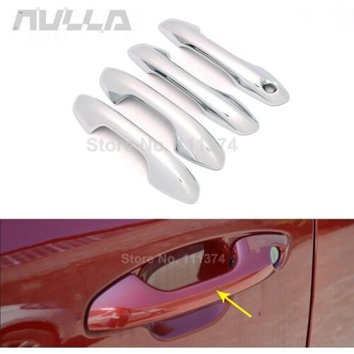 NULLA Chrome Car Exterior Door Handle Decor Protect Cover Trim For Kia Rio 4 X-Line X Line 2017 Mouldings Accessories