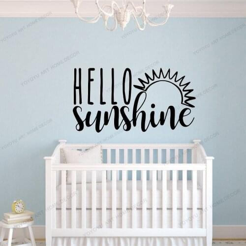 Sunshine Wall Decoration For Kids Decorative DIY Poster Art Removeable Mural Room Sticker Room Decel LY06