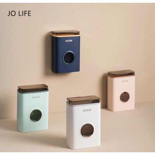 JO LIFE Wall-Mounted Automatic Disposable Cup Holder Water Dispenser Plastic Paper Cups Storage Rack