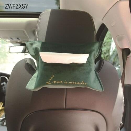New car tissue box towel cover car sun visor tissue box bracket, car rear fixed buckle tissue box car supplies