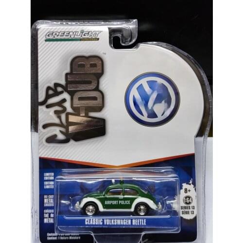 NEW GreenLight 1:64 Classic Volks wagen vw Beetle Danish airport police Collect die-casting alloy car models toys gift