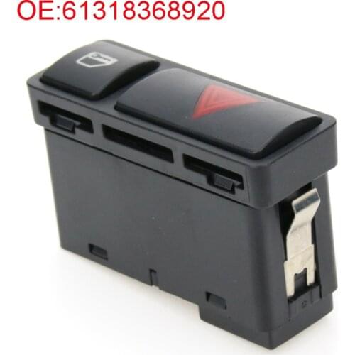 New Hazard Warning Flasher Door Lock Switch 61318368920 For BMW E46 3 Series