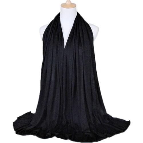 Single Jersey New National Women Headband Multicolor Arab Plain Muslim Head Scarves Hijab Autumn Winter Lady Shawl Wrap