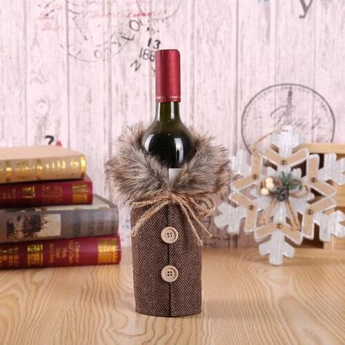Christmas Wine Bottle Cover Christmas SnowmanTable Decor Xmas Gift Happy New Year Doll Navidad Merry Christmas Decor For Home 5z