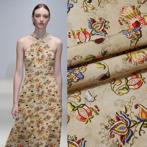 New wide-format inkjet silk crepe de chine fabric 14mm printed dress silk fabric wholesale silk cloth 138cm