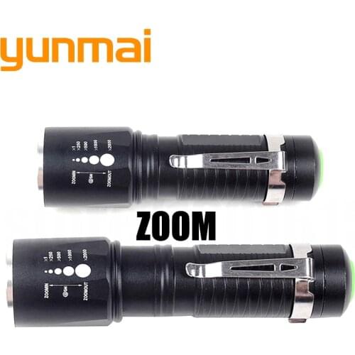 A50 XM-L T6 LED Flashlight Torch Zoom Adjustable And Waterproof 5 Modes Aluminum 18650 Battery Hard Bicycle Bulb Litwod Riding