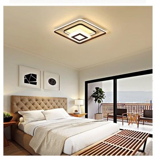 Led ceiling lamp aluminum living room bedroom creative personality ceiling lamp Indoor Lighting RC Dimmable Pendant light
