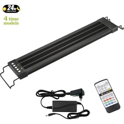 80-150cm LED Aquarium Light Lighting Full Spectrum With Dimmer Sunrise And Sunset Sea Marine Fish Tank Light RGB 220V SUNUSN