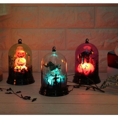 Halloween LED Light Witch/Cat/Pumpkin/Candle Lamp Party Bar Hanging Home Decoration Lantern