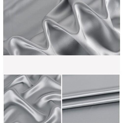 Good drapery 114cm width soft smooth 40mm silk georgette satin fabric for dress