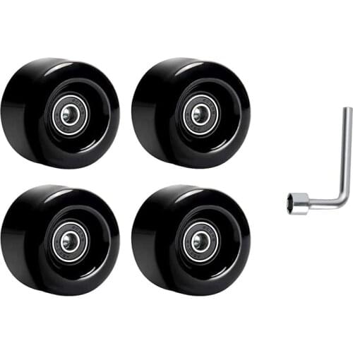 Top!-4 Pcs Skateboard Wheels Set 58Mm X 32Mm,82A Quad Roller Skate Wheels with Bearings,Double-Row Roller Skating Accessories
