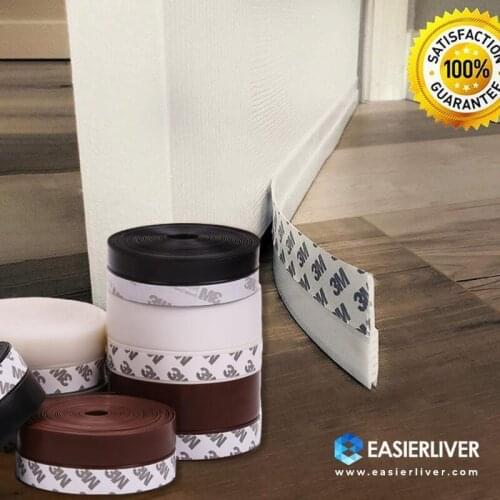 Weather Stripping Door Seal Strip 5M Self Adhesive Door Seal Strip Weather Strip Silicone Soundproofing Window Seal Draught Dust