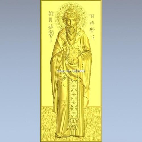 High quality New 3D model for cnc 3D carved figure sculpture machine in STL file Spiridon