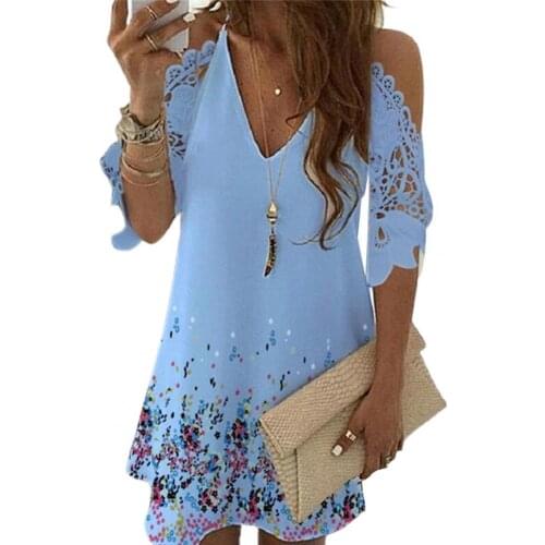 Hot apparel Women Dress Floral Print Sling Sexy Off Shoulder A-line Dress Plus Size Dating Elegant Party Dresses