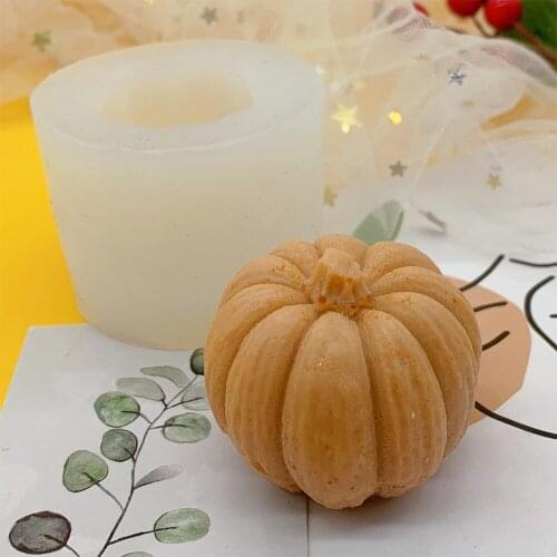3D Pumpkin Corn Candle Mold Handmade DIY Old Pumpkin Shape Aroma Simulation Vegetables Fruit Candle Decoration Tool