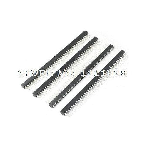 4 Pcs M/F 1.778mm Pitch 40P Straight IC Socket Connector for PCB