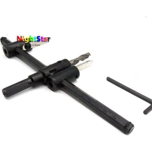 40-200mm Adjustable Metal Wood Circle Hole Saw Drill Bit Cutter Kit DIY Tool /Alloy blade / High quality