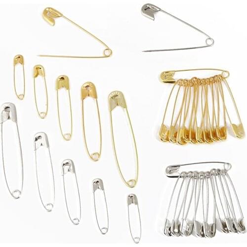 50pcs Silver/Gold Color Safety Stainless Iron Pins DIY Sewing Tools Accessory Pin Needles Large/Small Brooch Apparel Accessories