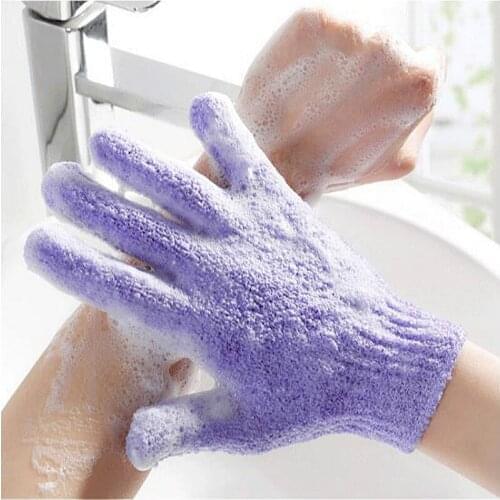 7@# 1Pcs Multifunction Nylon Cleaning Gloves Magic Dish Washing Gloves for Kitchen Household Dishwashing Gloves Bathing Gloves