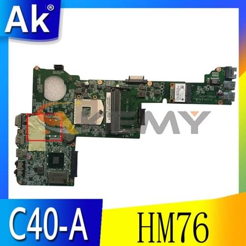 Akemy DA0MTCMB8G0 Is Suitable For Toshiba C40 C40-A C45 C45-A Laptop Motherboard PGA989 HM76 DDR3 100% Test