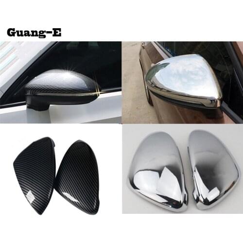 Car ABS Chrome Back Rear View Rearview Side Mirror Stick Trim Panel Lamp part For VW Volkswagen Golf7 Golf 7 2014 2015 2016 2017