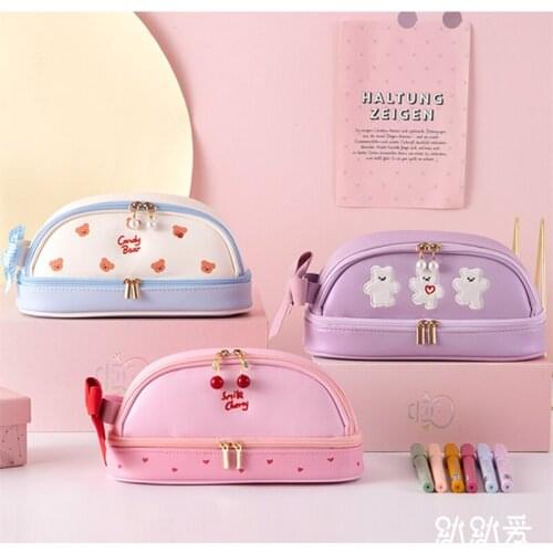Pencil case kawaii bag pencilcases cute stationery etui school supplies papeleria estuches escolares trousse material escolar