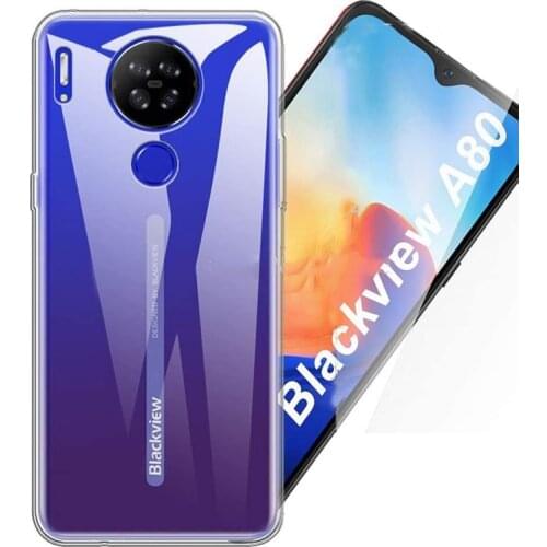 For Blackview A80 Case A80s Phone Cover Soft Silicone Back Case for Blackview A80s Shockproof Cover A80 Coque Cases Covers Bags