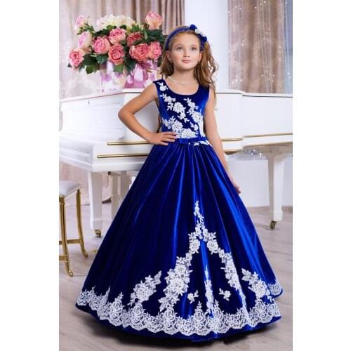 Flower Girl Dresses for Weddings Banquet Dress Girl Beaded Birthday First Communion Dresses Petals Ball Gown