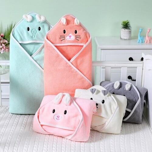 Baby Towel Bathrobe Cute Animal Cartoon Kids Blanket Kids Hooded Bathrobe Toddler Baby Bath Towels Newborn Baby Children Towel