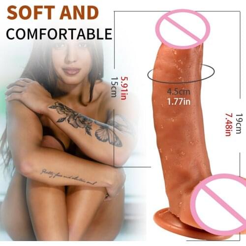 Dildofor Women With Suction Cup Realistic Penis Liquid Silicone Sex Toys G Spot Vagina Stimulator Juguetes Sexules Godemichet