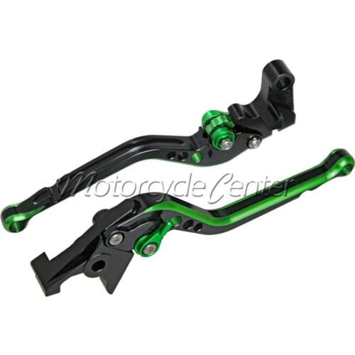 Mixed Color Green Black CNC Long Brake Clutch Lever For Kawasaki Z750 Z 750 800 Z800 E Version 2007-2015
