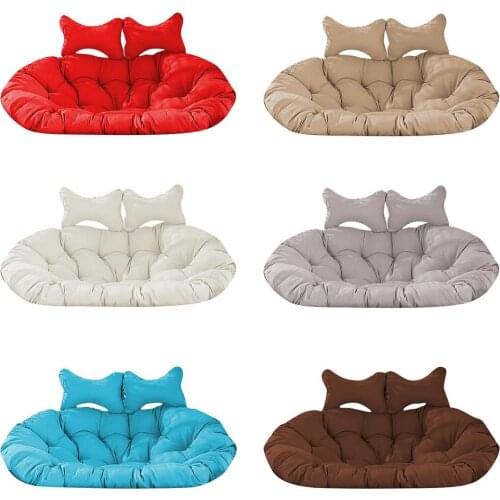 Double Swing Chair Cushion Hanging Basket Cushion Thick Pad Garden Indoor Outdoor Balcony Rocking Chair Seat Cushion