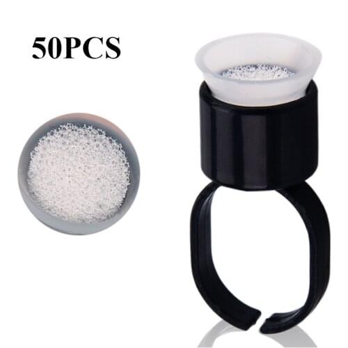 Hot Sale 50pcs Plastic Disposable Tattoo ring Ink cup Holder Cups Pigment Supplies Permanent Makeup microblading accessories