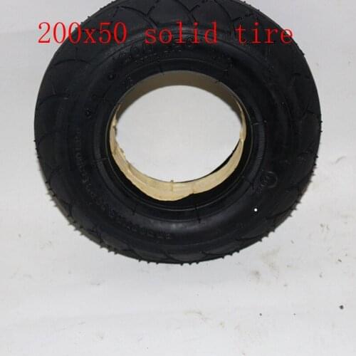Good quality 200 x 50 (8x2) solid tyre/ foam filled 200*50tyre for Mobility Scooter wheelchair tire for Razor E100 E125 E200