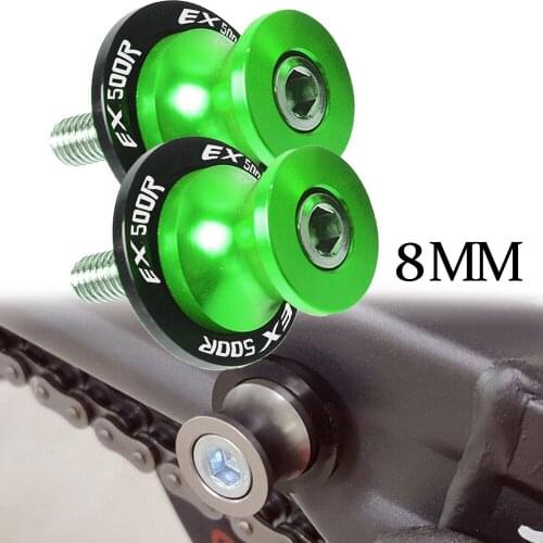 FOR KAWASAKI EX500R EX 500R 1990 1991 1992 1993 1994 1995-2009 Motorcycle Swingarm Slider Spools 8mm/10mm Stand Screws Cover
