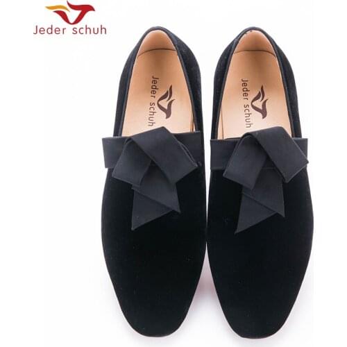 Jeder Schuh Handsome Smoking Slipper In Black Silk With A Refined Velvet Band Detail Party And Wedding Men Loafers
